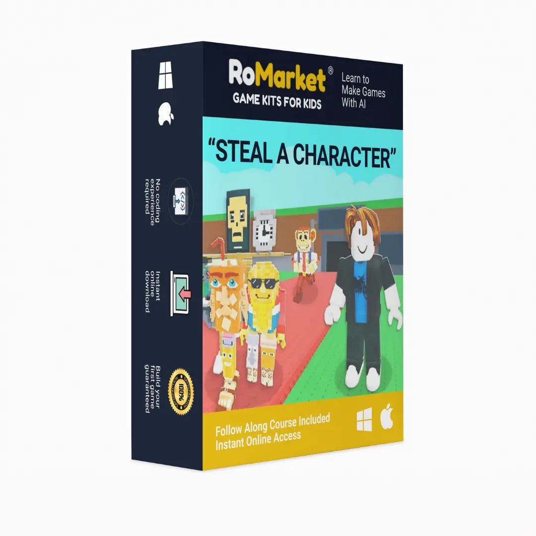 "Steal a Character" Roblox AI Game Kit For Kids