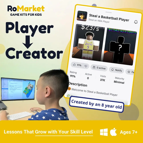 "Steal a Character" Roblox AI Game Kit For Kids